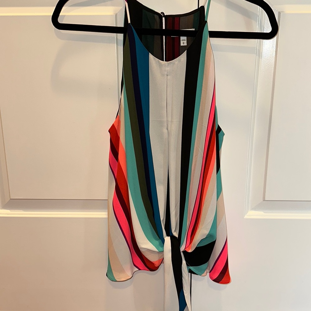 Express striped sleeveless top- size L